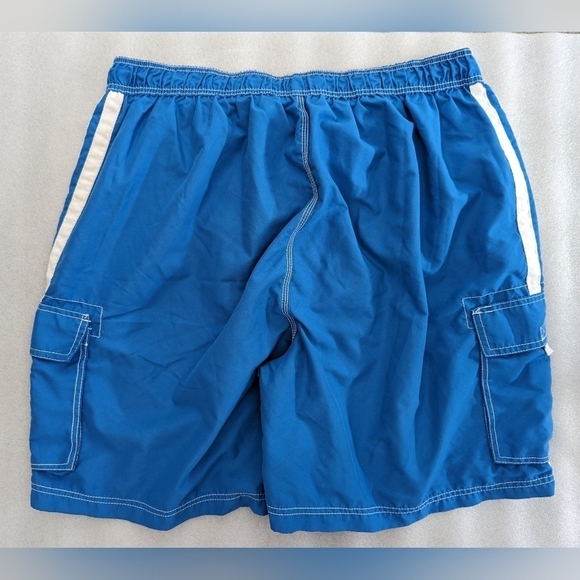 OKANU Surf blue and white swim trunks shorts for men size 3X - Picture 2 of 5